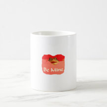 Frog be mine cutout valentine mugs