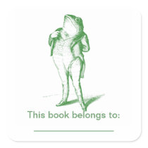 Frog  Bookplate stickers