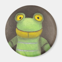 Frog Boy Fridge Magnets