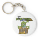 Frog Boy Pirate With Gold Tshirts and Gifts keychain