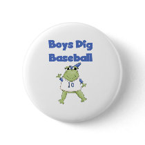 Frog Boys Dig Baseball buttons