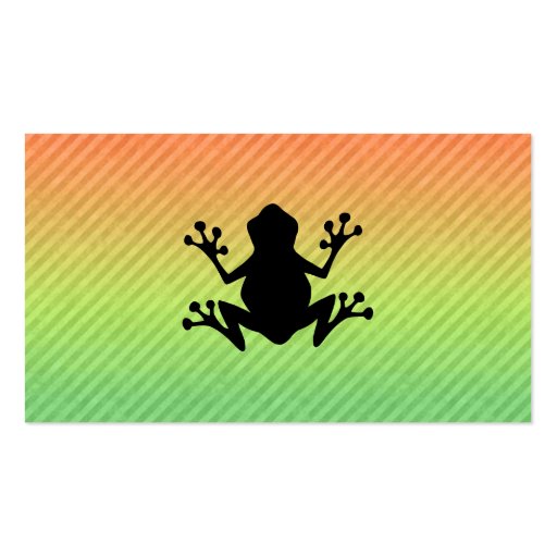 Frog Business Card Templates (back side)