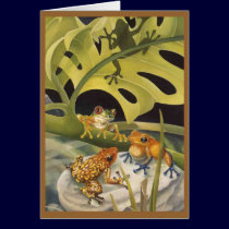 Frog Card (Blank) by Laura_Regan_Artist Frog Card (Blank)