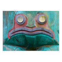 Frog Carving Business Card
