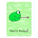 Frog Catching a Fly. Custom Invites