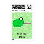 Frog Catching a Fly. Postage