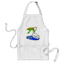 Frog Choking Bird Never Ever Give Up Aprons