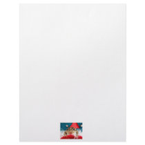 Frog Christmas , Tinsel, feathers, santa pattern Customized Letterhead