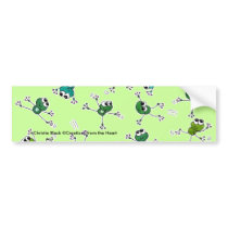 Frog Collage bumper stickers by creationhrt Frog Collage bumper stickers