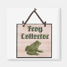 frog-collector refrigerator magnets