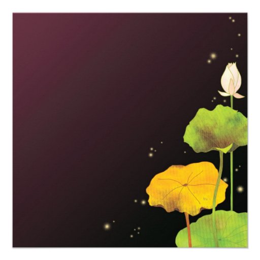 Frog Couple & Fireflies Whimsical Wedding Invites