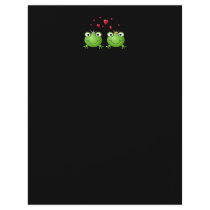 Frog Couple with hearts. Personalized Flyer