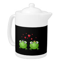 Frog Couple with hearts.