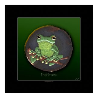 FROG DREAMS Art Poster print