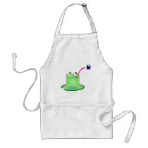 frog eats fly aprons by moonlit frog eats fly aprons