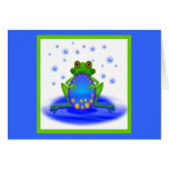Frog &  Egg Greeting Card