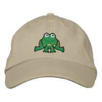 Frog Embroidered Hat