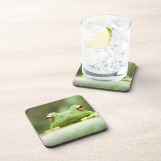 Frog Eyes Cork Coasters