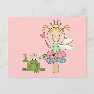 Frog Fairy - Blond T-shirts and Gifts postcard