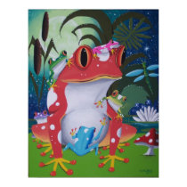 frog family posters