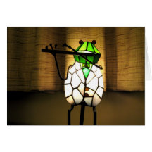 Frog Flute Greeting Card