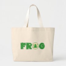 Frog Frogs Amphibian Green Cute Cartoon Animal Tote Bag
