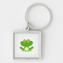 Frog Frogs Amphibian Green Cute Cartoon Animal Key Chains