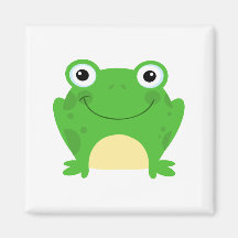 Frog Frogs Amphibian Green Cute Cartoon Animal Fridge Magnets