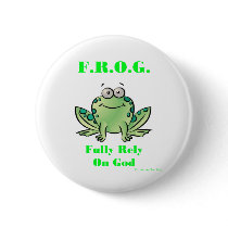 FROG (Fully Rely on God) Pin