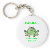 FROG (Fully Rely on God) Key Chain