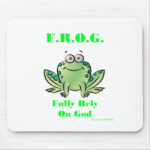 FROG (Fully Rely on God) Mouse Pad