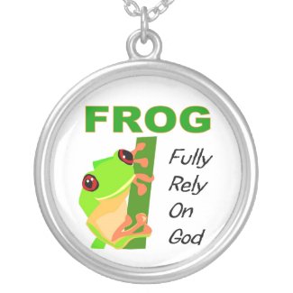 FROG, Fully rely on God necklace