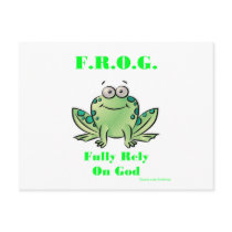 FROG (Fully Rely on God) Post Cards