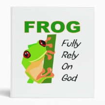 FROG, Fully rely on God Vinyl Binder