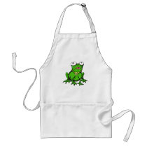 frog funny apron design
