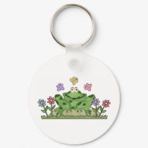Frog Garden Keychain