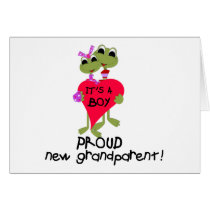 Frog Grandparent of Baby Boy cards