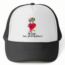 Frog Grandparent of Baby Girl hats