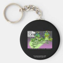 Frog Homicide Police Cartoon Quality Key Chain