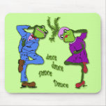 Frog Hop Dance Dance Mouse Pad