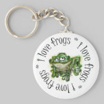 frog-i love frogs keychains
