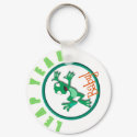 frog in a circle keychains