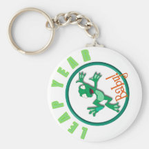 frog in a circle keychain