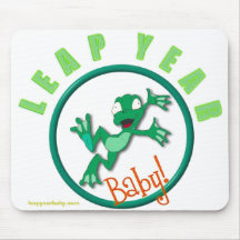 frog in a circle, leapyearbaby.com mouse pads