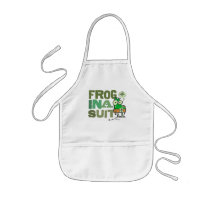 Frog in a Suit Kids Apron