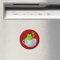 Frog in a Tea Magnets