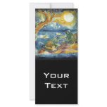 Frog in the Moonlight Painting Rack Card