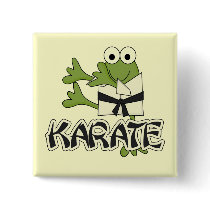 Frog Karate Tshirts and Gifts Pin