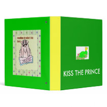 frog, KISS THE PRINCE binders by tina312 frog, KISS THE PRINCE binders