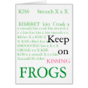 Frog Kissing cards